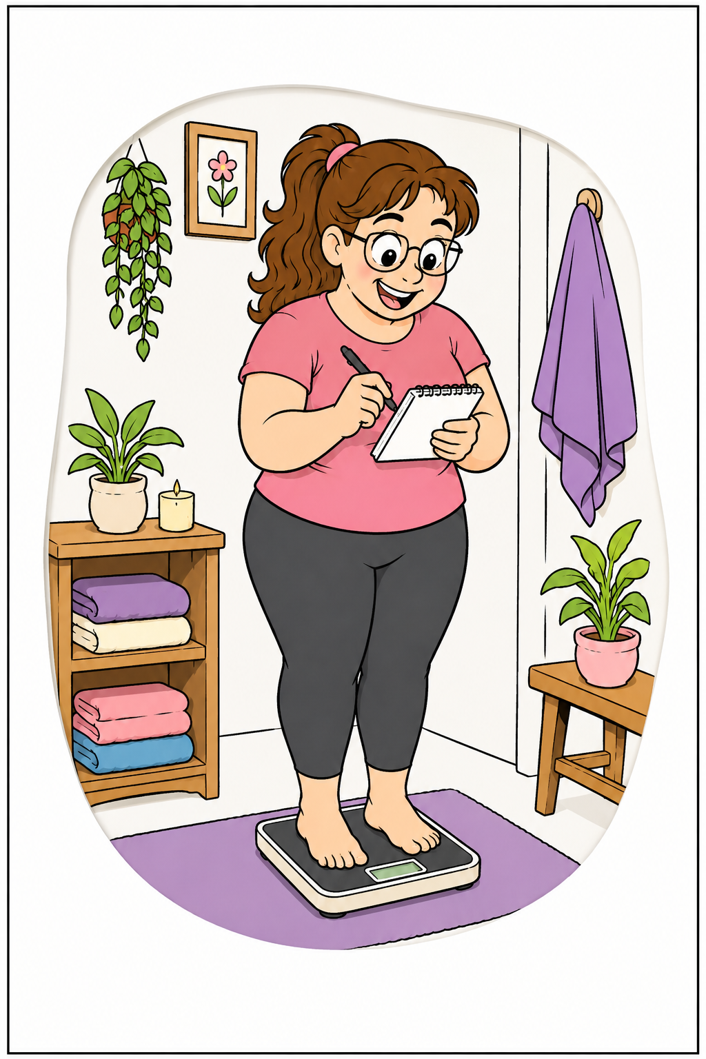 A body beginning to feel lighter — the first experience of relief and returning hope.