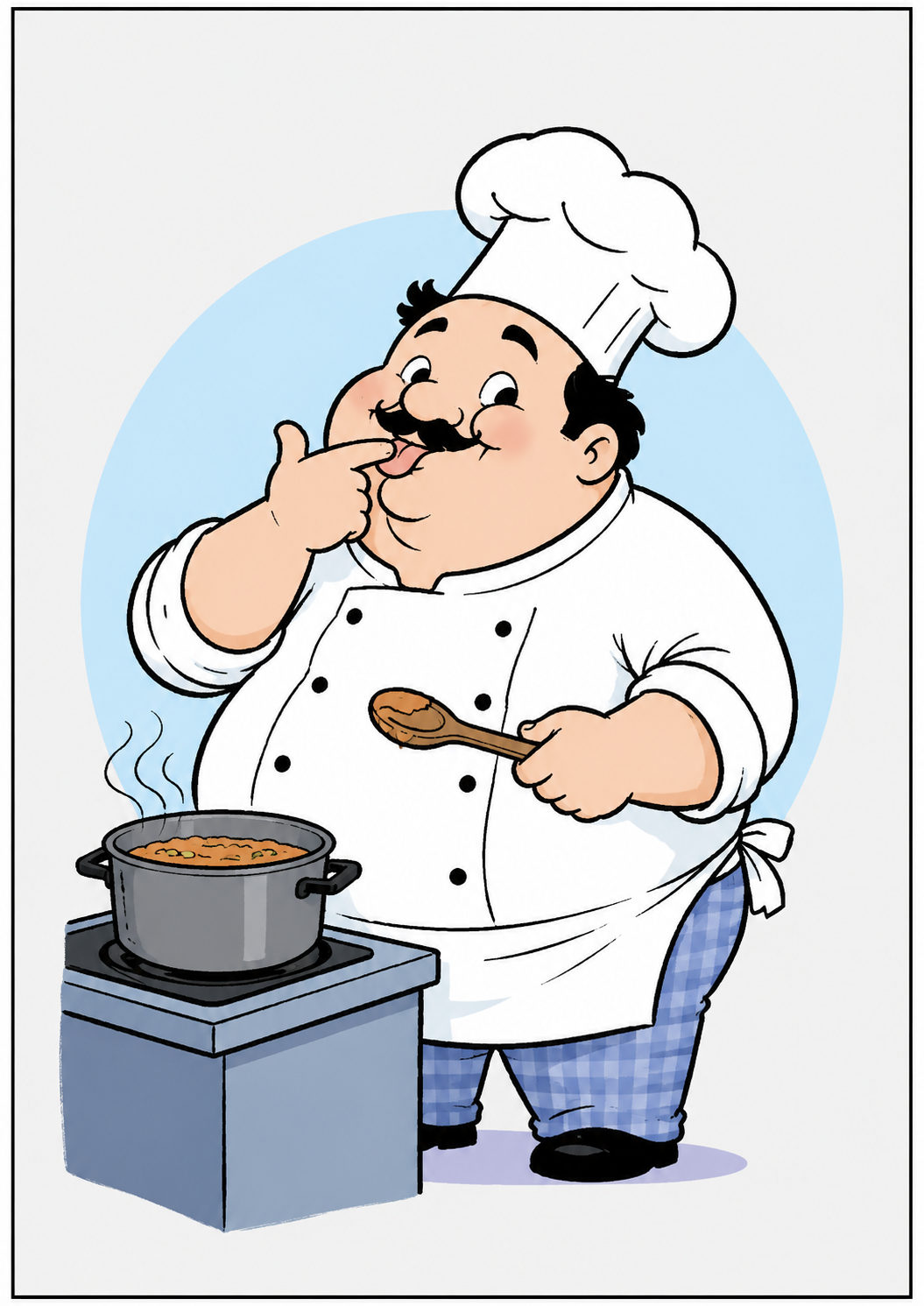 A talented chef surrounded by food all day — certain his weight had nothing to do with eating.